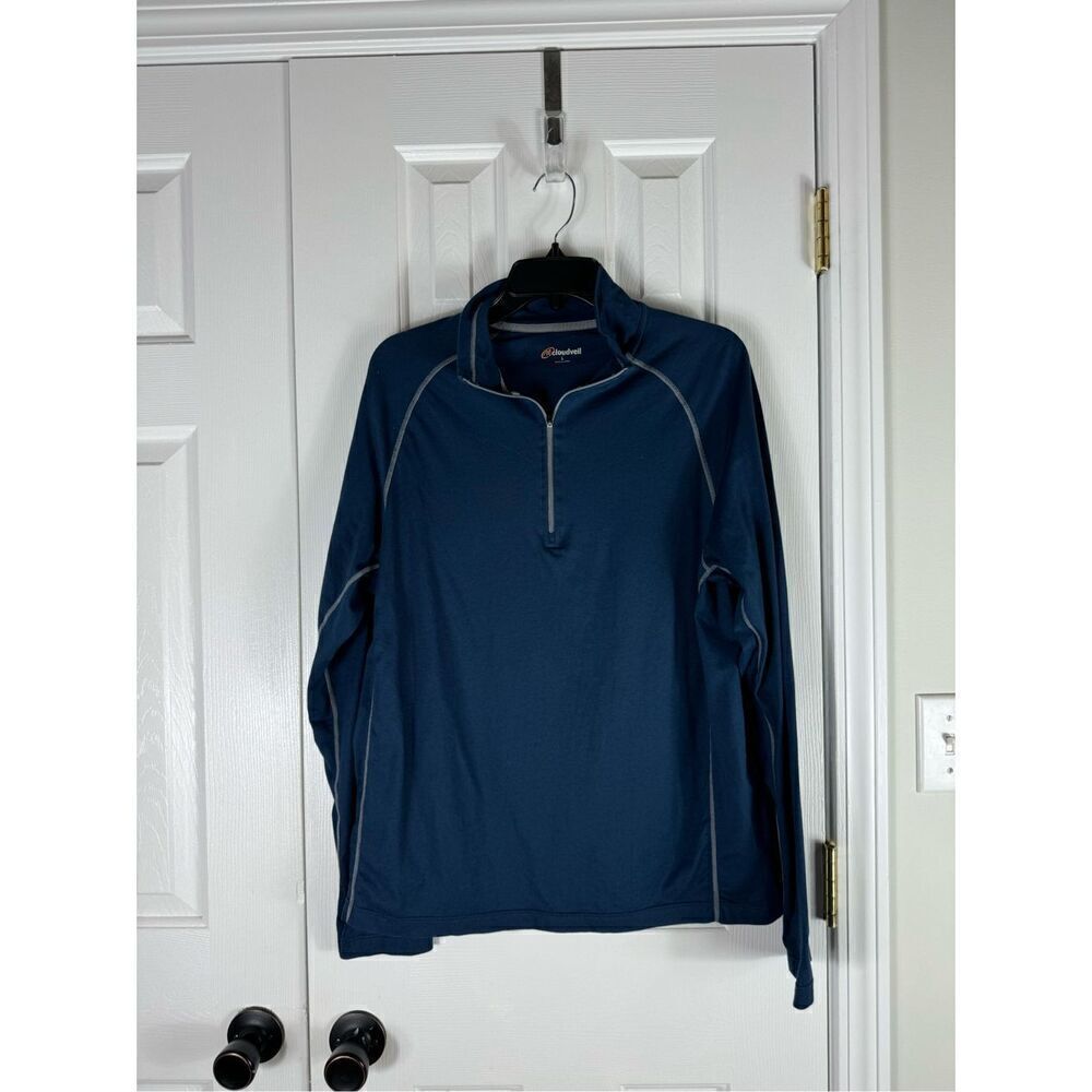 Cloudveil Pullover Adult Mens 1/4 Zip Running Activewear Top Size L